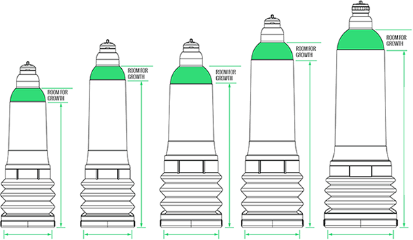 Bathmate Hydropumps size range