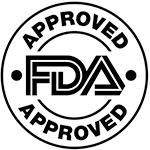FDA Approved Badge Black